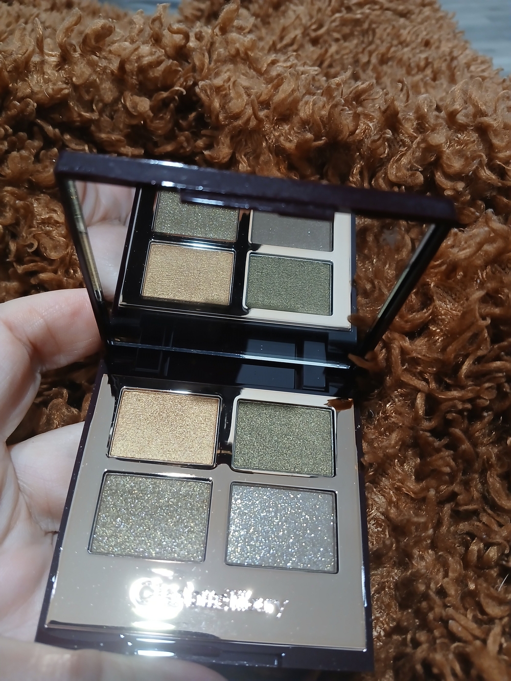 Charlotte Tilbury Gold & Olive Green Quad Eyeshadow Palette